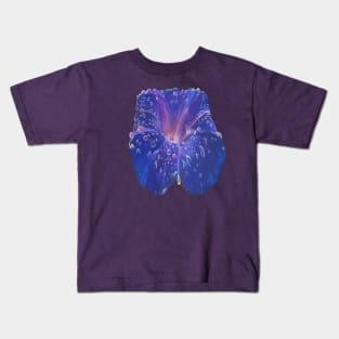 Morning Glory Petals and Dew Drops Cut Out Kids T-Shirt
